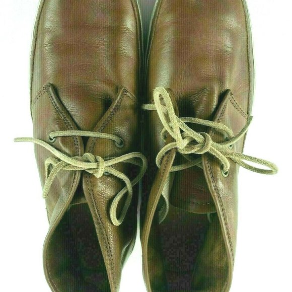 FRYE Mens Chukka Brown Leather Lace Up Boot Sz 9.5 main image 5